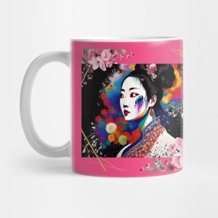 Before you speak, Is it true, is it kind, is it necessary? Asian Geisha Girl Mug